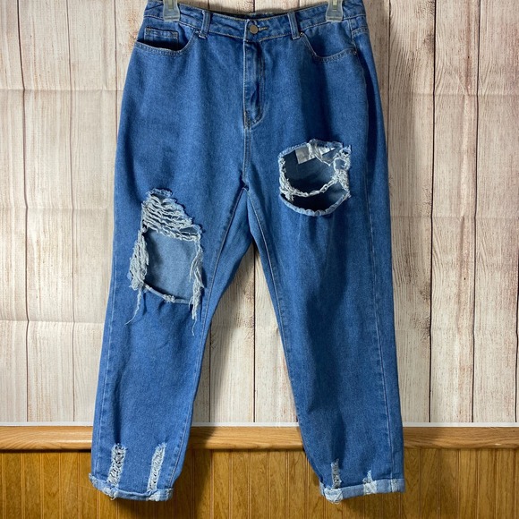 Shein Lot of 3 Pairs of Jeans Size 0XL 33 Waist Skater Punk Destroyed Graffiti - Picture 5 of 12